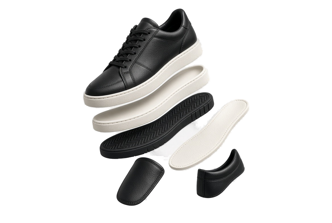 Sneaker décomposée, exemple d'analyse d'authenticité
